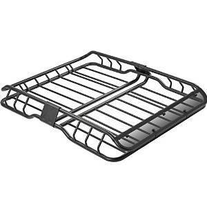 Heavy Duty Vehicle Roof Cargo Basket with Wind Fairing