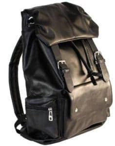 AM Landen®Synthetic Soft Leather Backpack School Bag