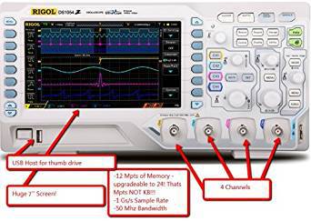 Rigol DS1054Z Digital Oscilloscopes - Bandwidth: 50 Mhz, Channels: 4 