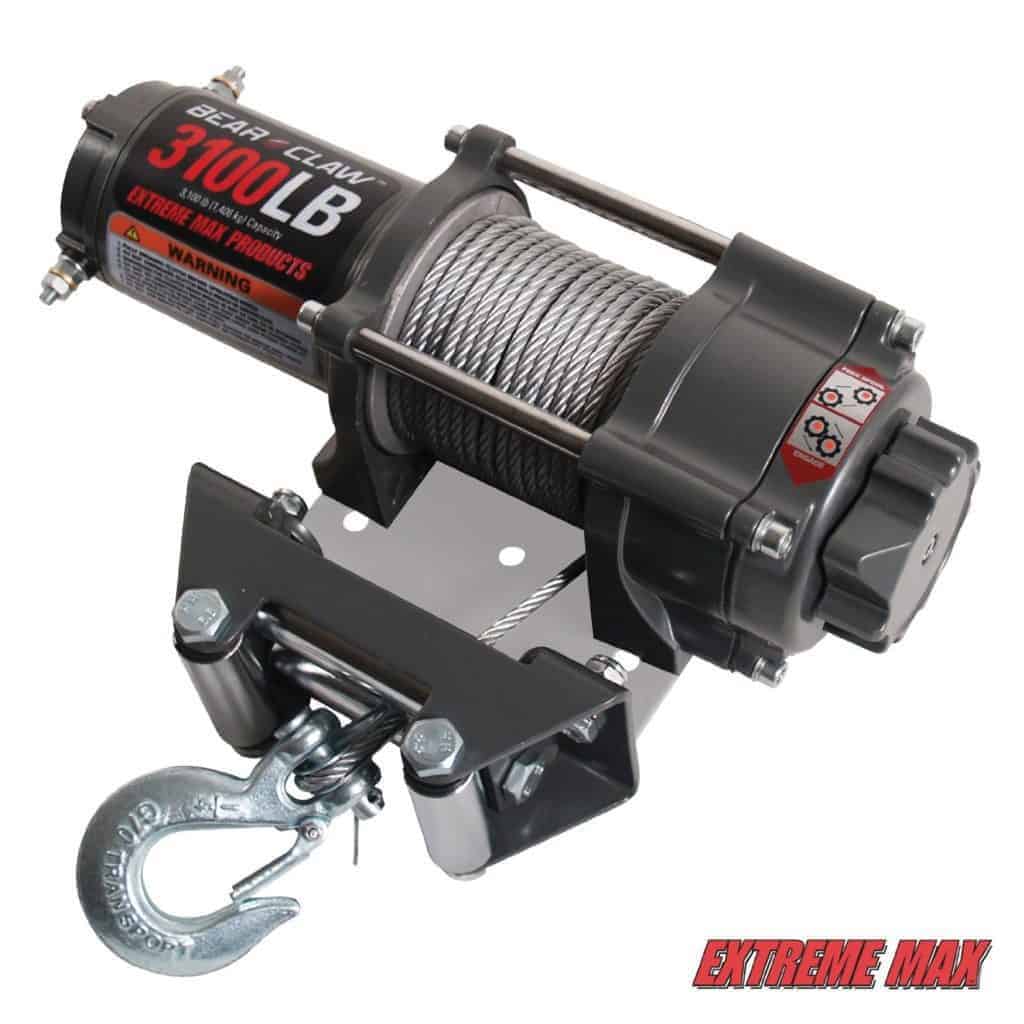 Extreme Max 5600.3072 Bear Claw ATV / UTV Deluxe Winch Package - 3100 lb 