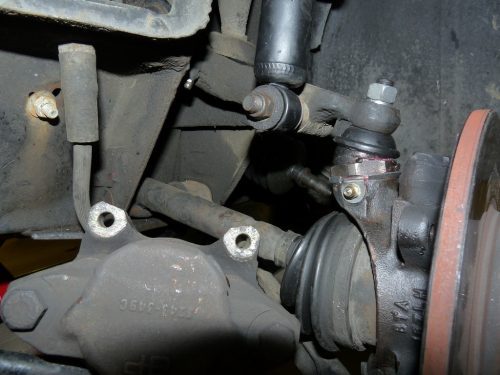 applying grease to a ball joint